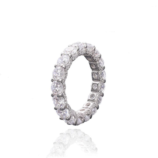 【#4 Eternity Ring】 Moissanite Ring